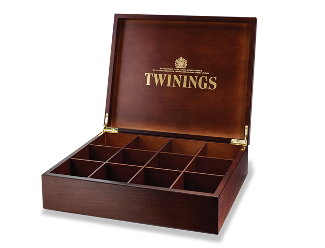 Twinings 12 Compartment Wooden Display Box