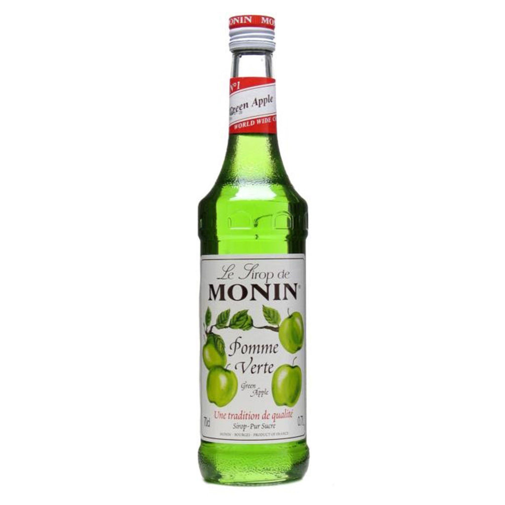 Monin Green Apple Coffee Syrup (Glass) 700ml - Cameron Coffee Company