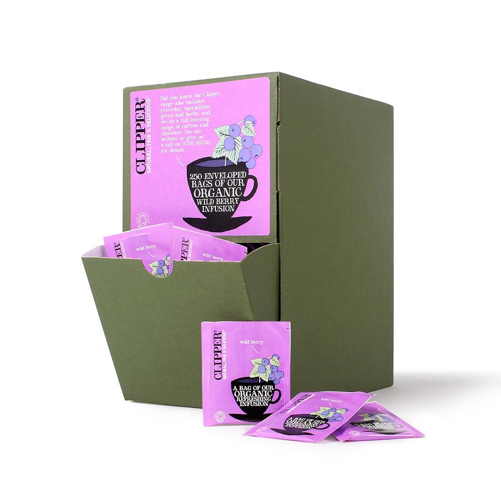 Clipper Organic Wild Berry Infusion Enveloped Teabags 250's - Cameron Coffee Company