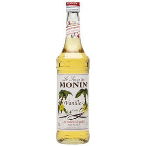 Monin Vanilla Coffee Syrup (Glass) 700ml - Cameron Coffee Company