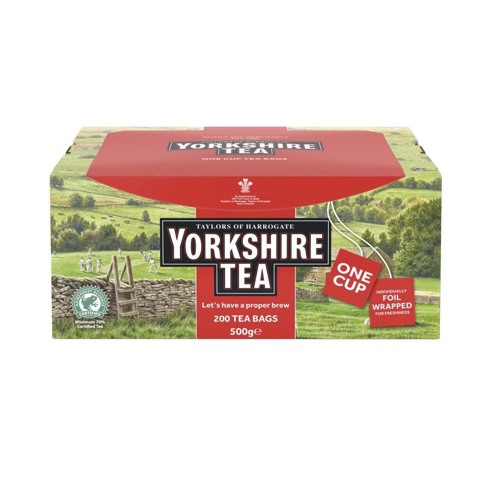 Yorkshire Tea One Cup Enveloped Tea Bags 200's - Cameron Coffee Company