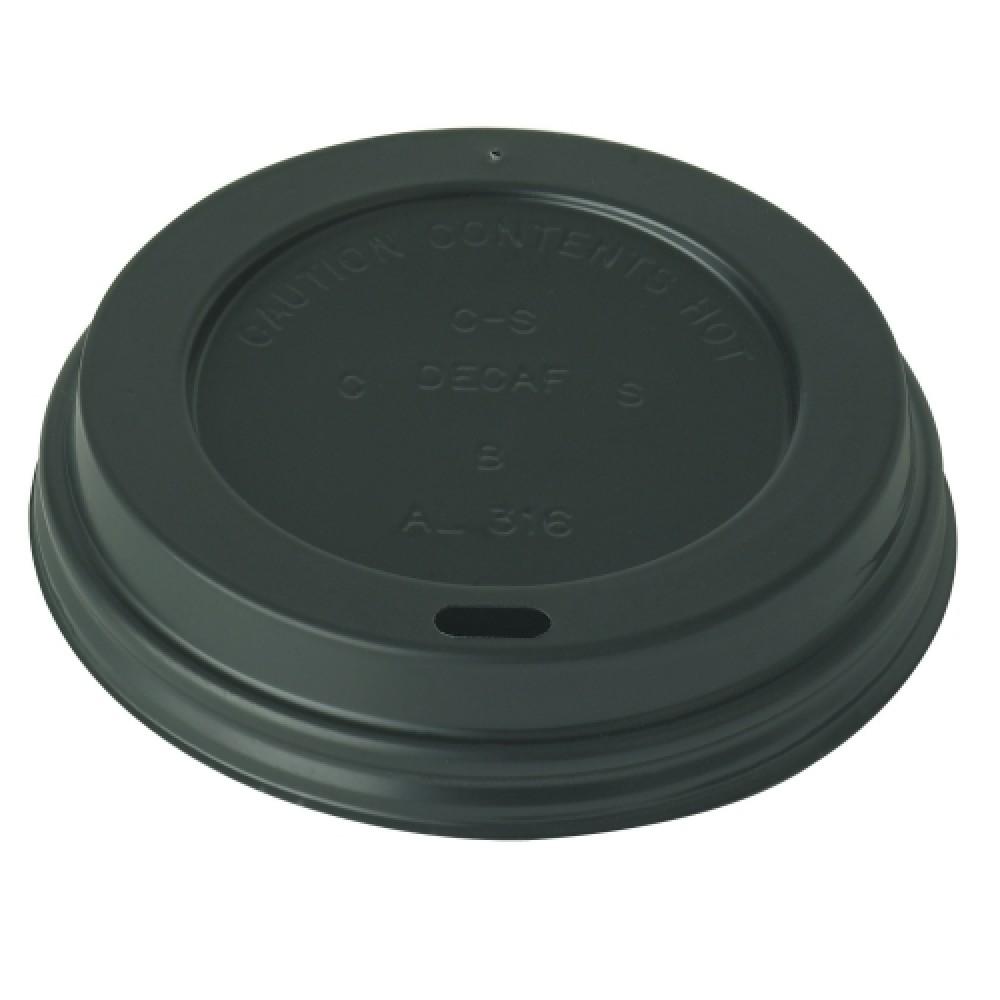 10oz - 20oz Black Sip Through Lids 1000s - Cameron Coffee Company