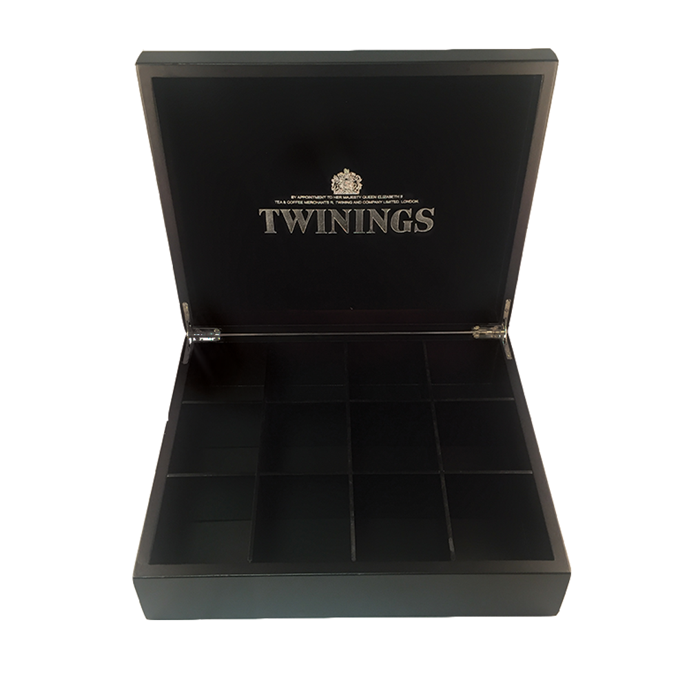 Twinings 12 Compartment Wooden Display Box