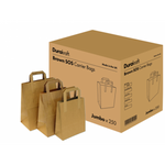 Durakraft Paper Bags with Handles x 250 {Small} - Cameron Coffee Company