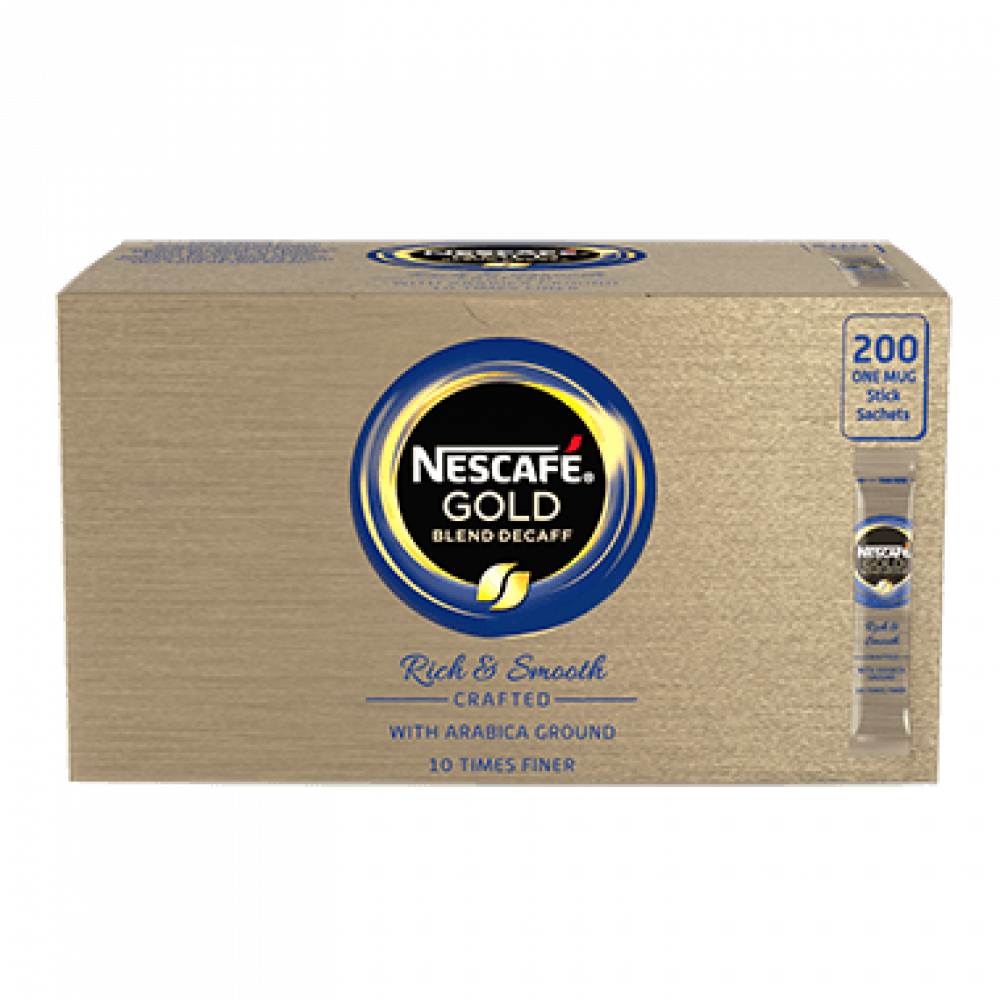 Nescafe Gold Blend Decaf Coffee Sticks 200s