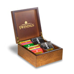 Twinings 4 Compartment Wooden Display Box - Cameron Coffee Company