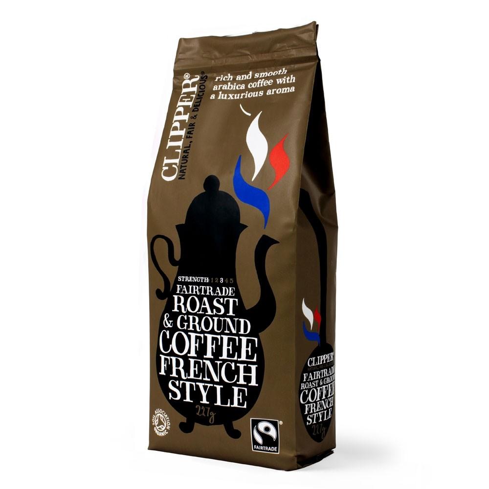 Clipper Fairtrade French Organic Roast & Ground Coffee 227g - Cameron Coffee Company