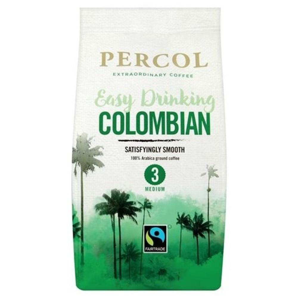 Percol Fairtrade Smooth Colombia Ground Coffee 200g - Cameron Coffee Company