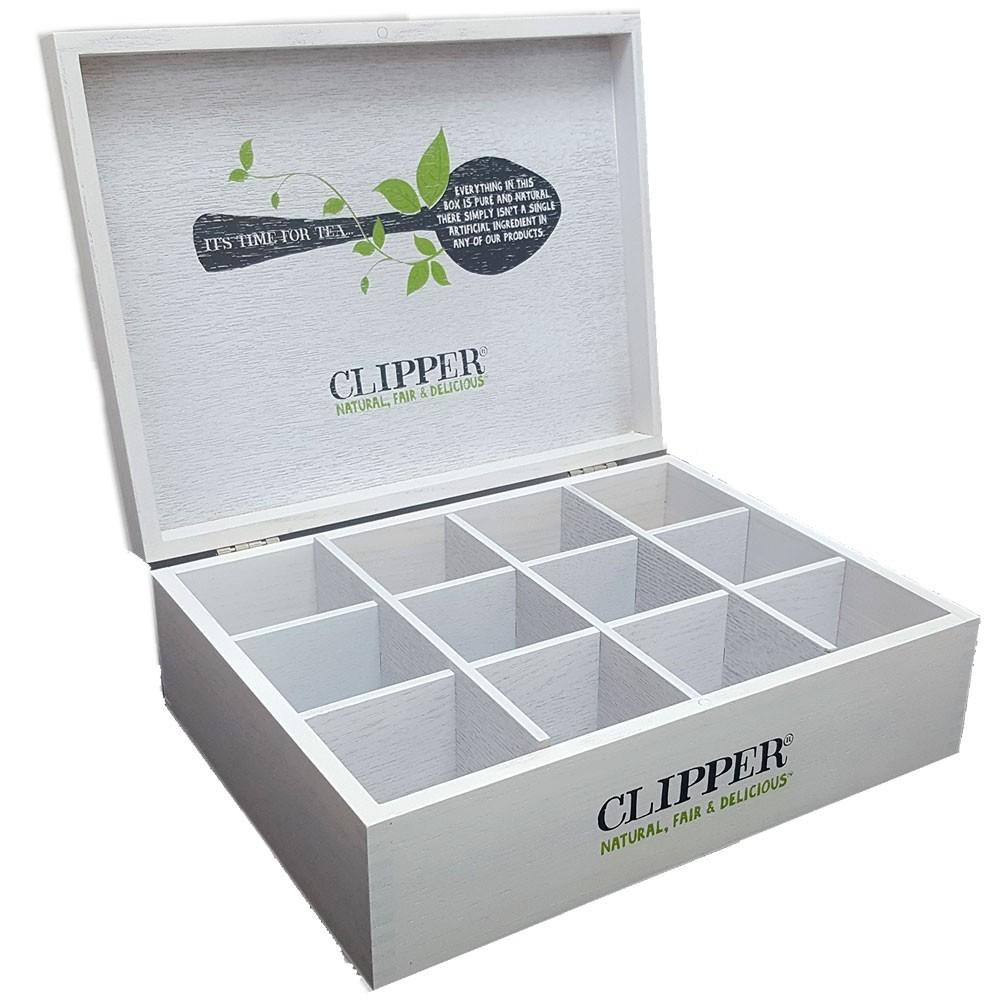 Clipper 12 Compartment Wooden Display Box (Empty) - Cameron Coffee Company