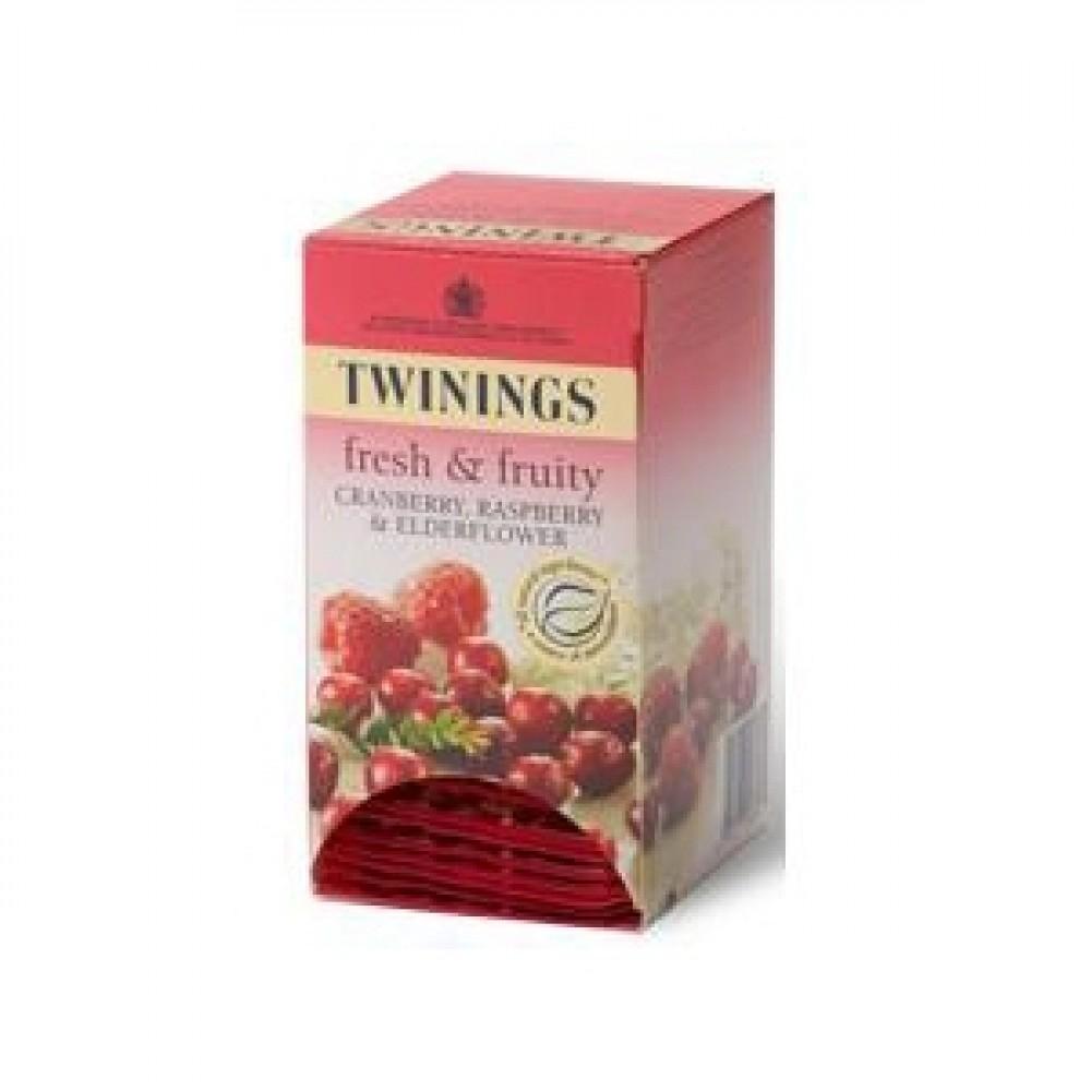 Twinings Cranberry & Raspberry Enveloped Teabags 20's - Cameron Coffee Company
