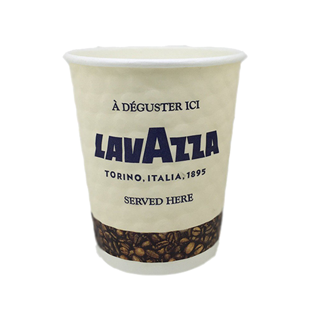 8oz Lavazza Double Walled Paper Cups 500's - Cameron Coffee Company