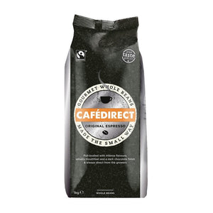 Cafe Direct Original Epresso Fairtrade Coffee Beans 1kg - Cameron Coffee Company