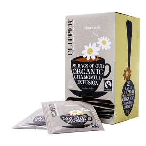 Clipper Fairtrade Chamomile Enveloped Teabags 25's - Cameron Coffee Company