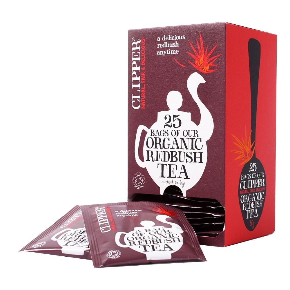 Clipper Organic Redbush Enveloped Teabags 25's - Cameron Coffee Company