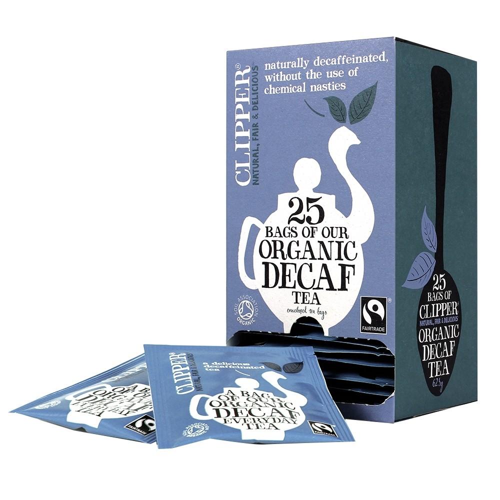 Clipper Fairtrade Everyday Decaf Enveloped Teabags 25's - Cameron Coffee Company