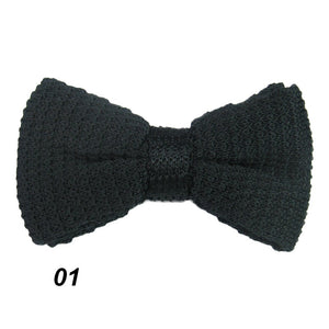 New 2016 Men Bow Tie Slim Knitted Bow Knitted Ties Fashion Accessories Slim and Solid Color