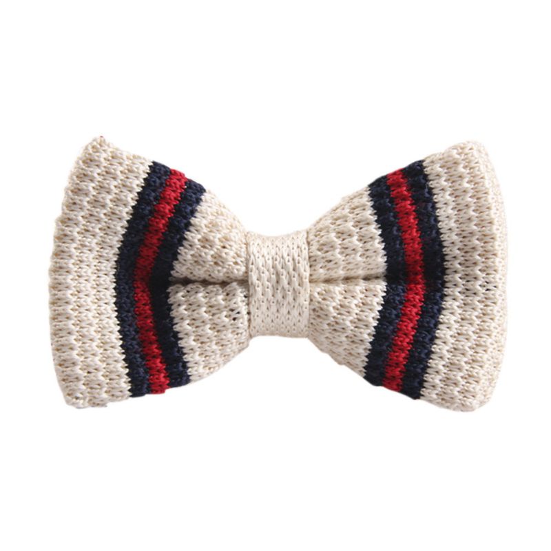 New 20 Colors Men Vogue Striped Bowtie Knitted Tied Bow Formal Tie Woven Ties NEW Hot