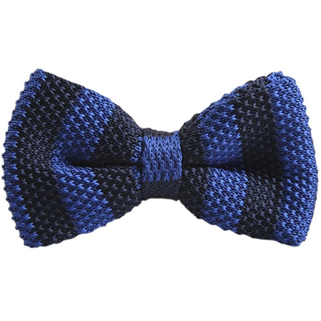 New 20 Colors Men Vogue Striped Bowtie Knitted Tied Bow Formal Tie Woven Ties NEW Hot