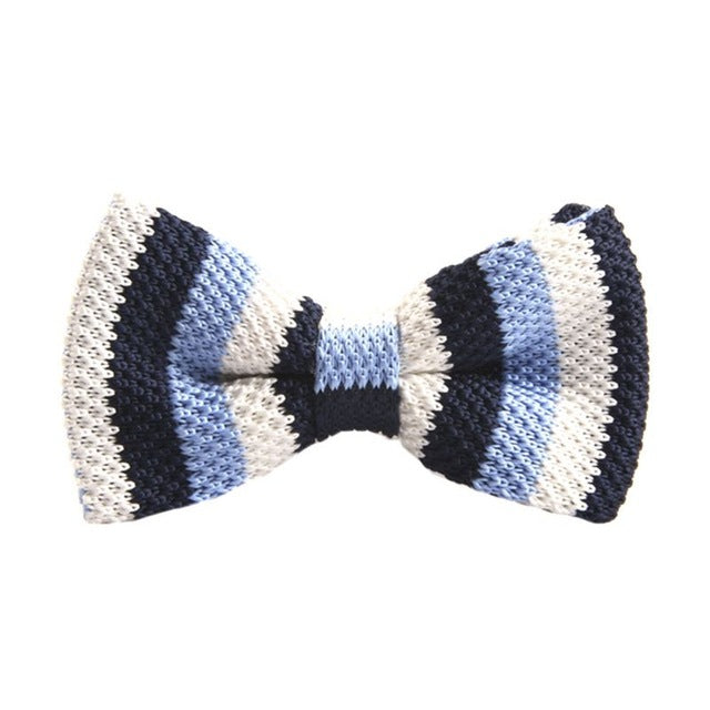 New 20 Colors Men Vogue Striped Bowtie Knitted Tied Bow Formal Tie Woven Ties NEW Hot