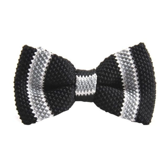 New 20 Colors Men Vogue Striped Bowtie Knitted Tied Bow Formal Tie Woven Ties NEW Hot