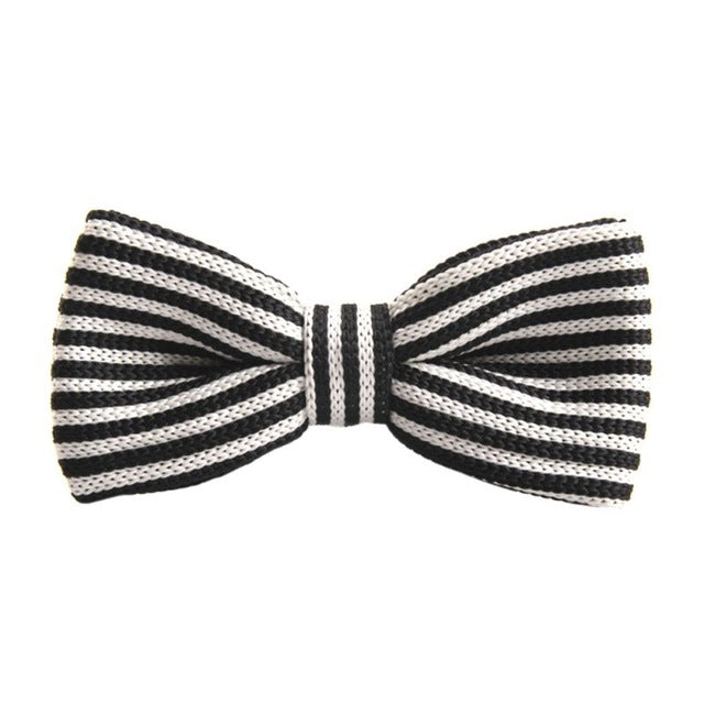 New 20 Colors Men Vogue Striped Bowtie Knitted Tied Bow Formal Tie Woven Ties NEW Hot