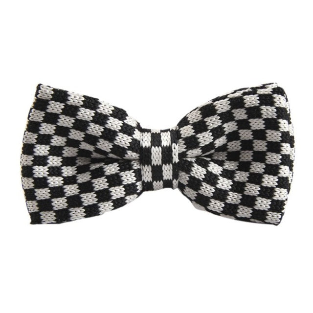 New 20 Colors Men Vogue Striped Bowtie Knitted Tied Bow Formal Tie Woven Ties NEW Hot