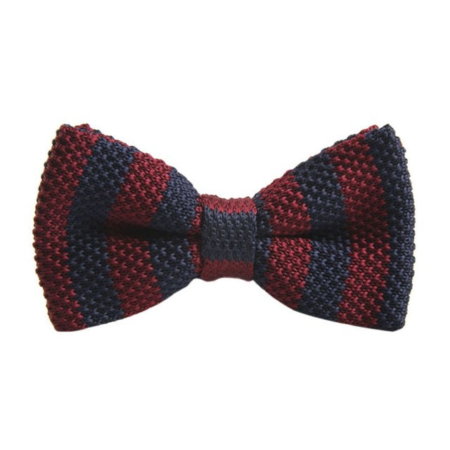New 20 Colors Men Vogue Striped Bowtie Knitted Tied Bow Formal Tie Woven Ties NEW Hot