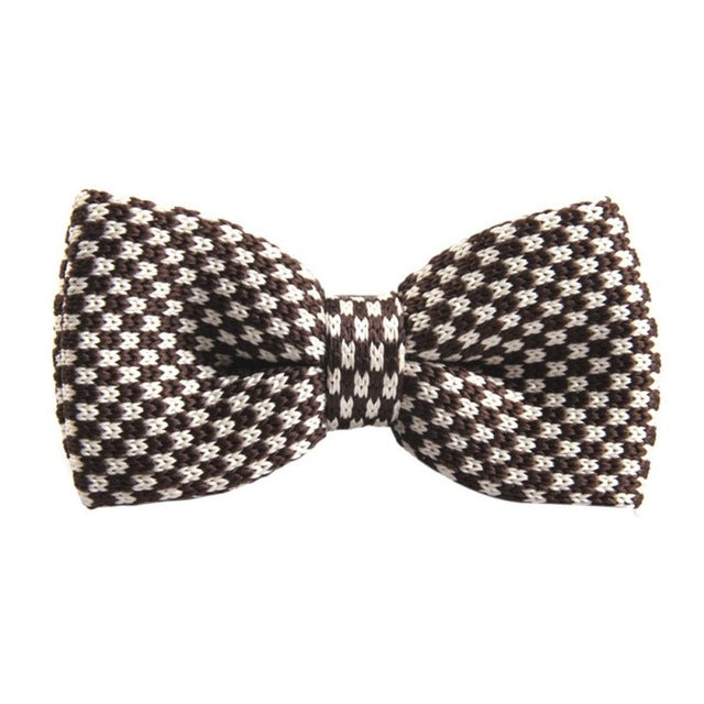 New 20 Colors Men Vogue Striped Bowtie Knitted Tied Bow Formal Tie Woven Ties NEW Hot