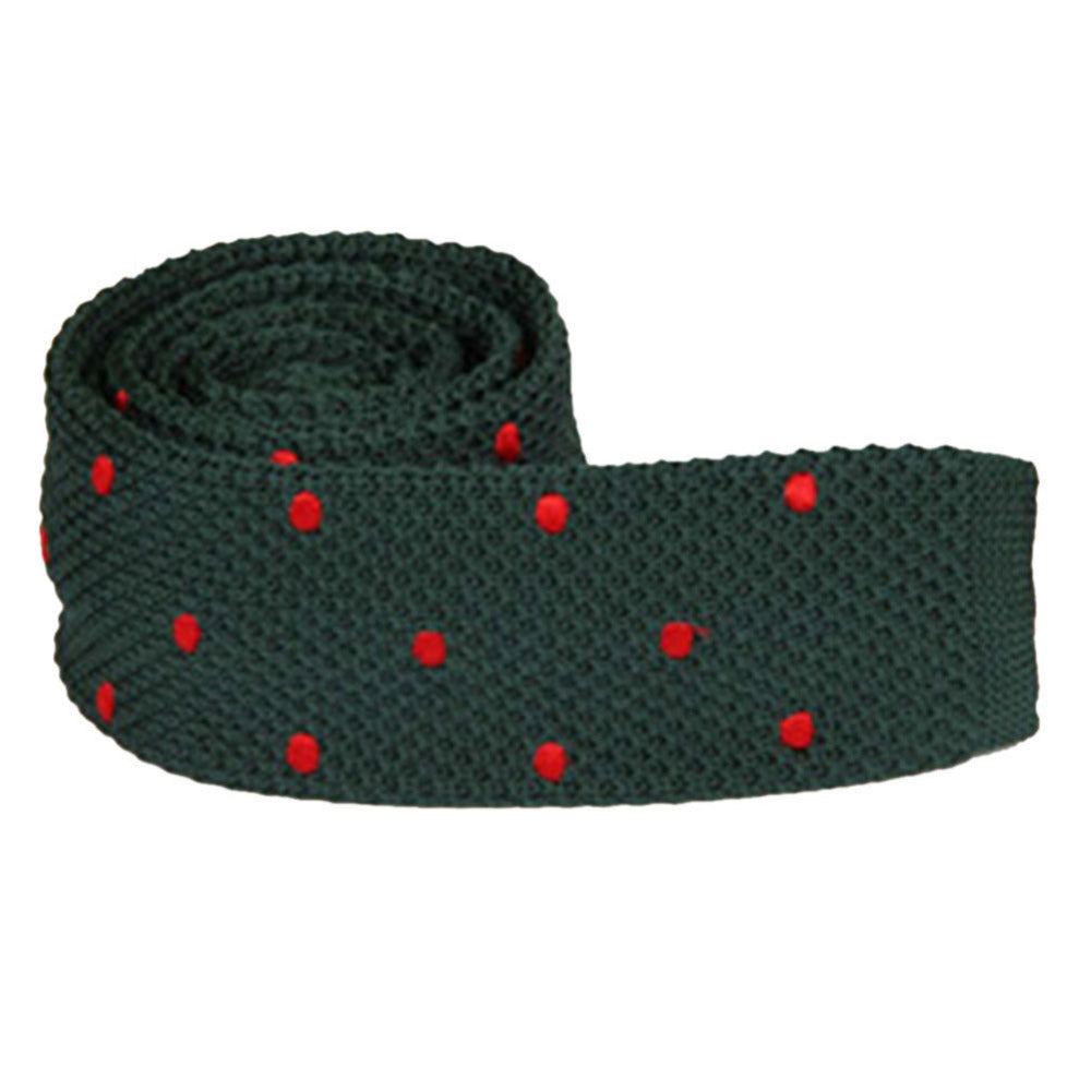 Fashion Men Polka Dots Tie Knit Knitted Tie Necktie Narrow Slim Skinny Woven