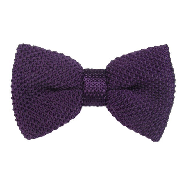 New 2016 Men Bow Tie Slim Knitted Bow Knitted Ties Fashion Accessories Slim and Solid Color