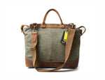 Canvas Laptop Briefcase Bag Computer Bag Hiking Bag Camping Bag Weekend Bag Fits Most 15.6 inch Laptop