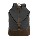 ECOSUSI Canvas Genuine Leather 15.6" Laptop Backpack