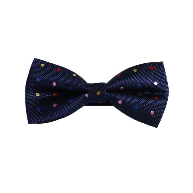 Men's Bow Tie Gold Paisley Business Wedding Dot Blue Black Bow Ties Groom Party