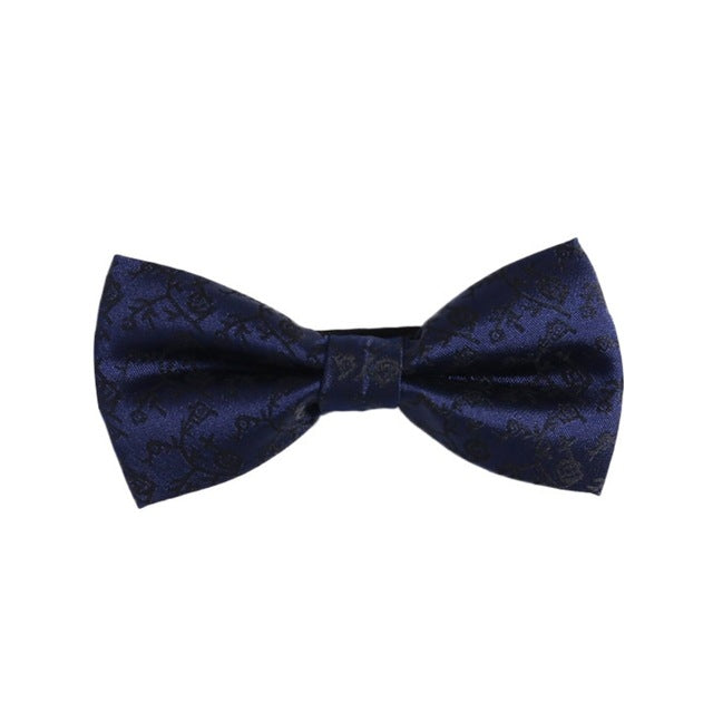 Men's Bow Tie Gold Paisley Business Wedding Dot Blue Black Bow Ties Groom Party