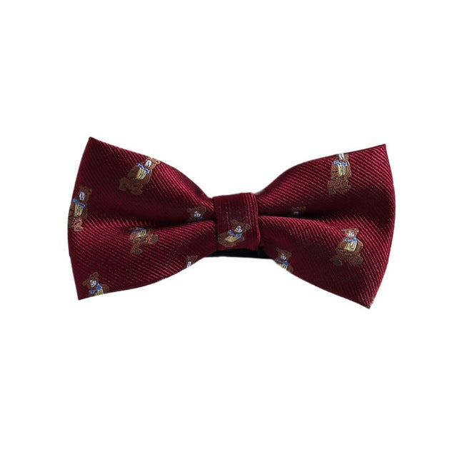Men's Bow Tie Gold Paisley Business Wedding Dot Blue Black Bow Ties Groom Party