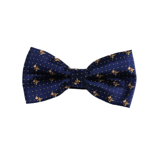 Men's Bow Tie Gold Paisley Business Wedding Dot Blue Black Bow Ties Groom Party