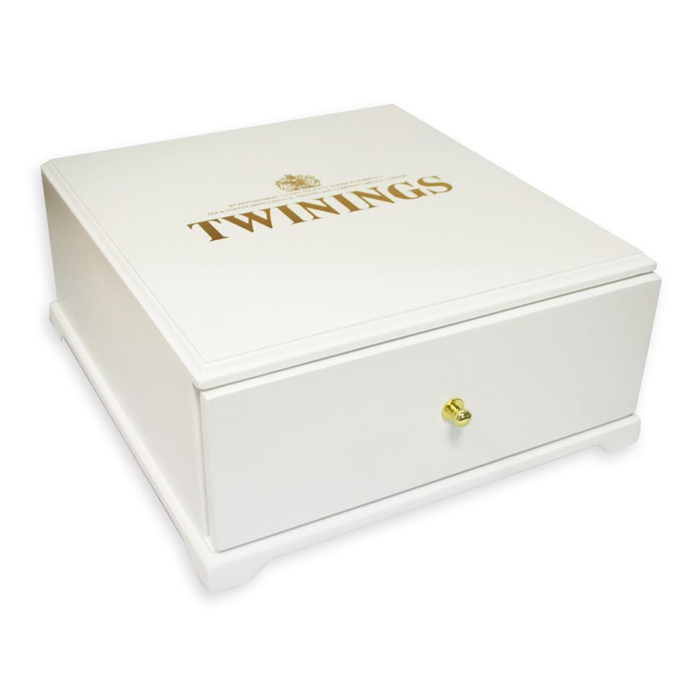 Twinings 9 Compartment White Wooden Drawer (Empty) - Cameron Coffee Company