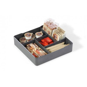 Coffee/Tea/Sugar/Milk hospitality room Caddy Transparent - Cameron Coffee Company